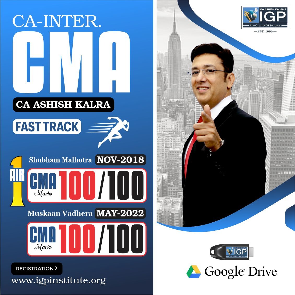 CA -INTER- CMA Fast track (Rapid Revision)